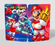 Mario Tennis Aces Custom made Steelbook Case for Nintendo switch (No Game) New