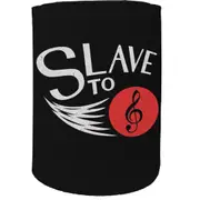 Alcohol Stubby Holder - Slave To Music Classic - Funny Novelty Birthday Gift Joke Beer Can Bottle