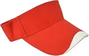 Sandwich Sport Sun Visor Cap for Printing, Tennis, Golfing, Beach Volleyball, Running, Jogging, Red, One Size