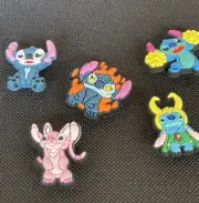 5Pcs Stitch Croc Charms For Shoes Halloween Charms Scream Charms Lilo And Stitch