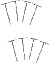 NOLITOY 2sets Cake Decorating Nails Stainless Steel Icing Flower Tools for Easy Piping Medium Diameter Height for Creating Beautiful Icing Flowers 4pcs*2