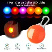 2pcs Pet Dog Cat LED Night Clip Tag Collar Waterproof Flashing Luminous Pendant
