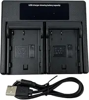 USB Dual Battery Charger for EN-EL3 ENEL3 EN-EL3A ENEL3A MH-18 MH-18a