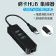 【YOLU】四合一千兆網卡轉接器 外接式Type-C千兆網卡轉換器 USB高速網路卡 RJ45網口擴展塢(HUB集線器)
