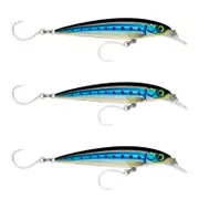 3x Rapala 12cm Saltwater X Rap Long Cast Sink Minnow Fishing Lure -Blue Sardine
