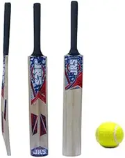 JRS Kids Popular Willow Cricket Bat for Boys with Cricket Tennis Ball Pack of 1 (11-13 Year Year Old Kids), Wood