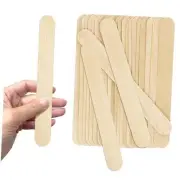 Pack, 8 Inch Jumbo Wooden Craft Popsicle Sticks for STEM Learning, DIY 50