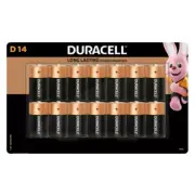 New Duracell C Alkaline Batteries 14 Pack