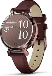 Garmin Lily® 2 Classic, Dark Bronze with Mulberry Leather Band