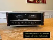 Black Walnut Side Rails: Fits Soundcraftsmen A5002, MA5002, EA5003, PA5001 Amps