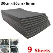 9Pcs 6mm Car Hood Self Adhesive Closed Cell Foam Mat Noise Insulation Dampening (for: Daihatsu)