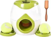 Automatic Ball Launcher for Dogs - Interactive Dog Toy with 2 Tennis Balls | Portable Outdoor Fetch Machine | Safe Ball Thrower for Puppy and Adult Dogs Purple