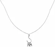 [Generic] 925 Three Small Fish Pendant Necklace Hook Necklace Jewelry