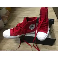 在飛比找蝦皮購物優惠-全新converse 紅色帆布鞋24cm 2代 150145