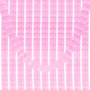 9.8ft Four-Leaf Garland, 12 Pack Tissue Paper Hanging Flower, Light Pink