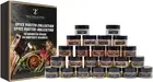 Herbs Seasoning & Spice Jars Set - 24 Herbs and Spices Set Variety Herb Jars Spi