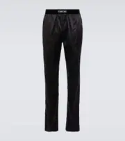 [Tom Ford] Tom Ford Silk-blend pajama bottoms AU 93 black
