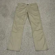 NWT Wrangler Retro Pants 32x34 Slim Straight Stretch Western Cowboy Beige NWT