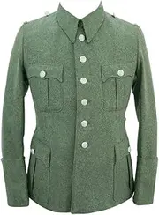 [militaryharbor] WW2 WWII German Police M40 Officer Wool Jacket Dress Tunic 6 Buttons