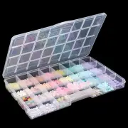 32 Grids Large Plastic Organizer Box with Fixed Dividers, Bead Storage Compar...