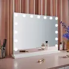Hollywood Makeup Mirror with Lights 15 Dimmable LED Bulbs Smart Touch Control