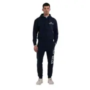 Replay Mens Crew Fleece Pure Logo Zip Hoodie Blue