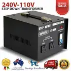2000W Step Down Transformer 240V-110V Stepdown Voltage Pure Sine Converter Black