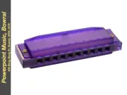 Hohner Kids Clearly Colourful Harmonica - Translucent Purple - Key of C