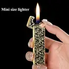 Mini Metal Grinding Wheel Dragon Pattern High Flame Cigarette Lighter Open Flame