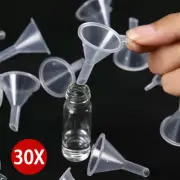 30pcs Small Plastic For Perfume Diffuser Bottle Mini Liquid Oil Funnels Lab New