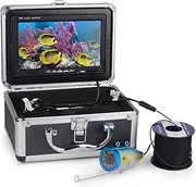 Underwater Fishing Camera Fish Finder Underwater Fishing Camera 7 Inch 1000TVL Video Underwater Camera 24PCS Infrared Lamp Ice Fishing 30 Mete for Lake, Boat, Ice Fishing