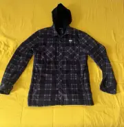 O'neill Headshot Super Fleece Marbilly [HO7104002X] PLAID HOODED Jacket Medium