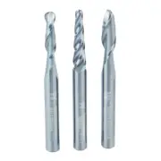 Whiteside 703 3 Pc. CNC Carving Ball Nose Bit Set, 1/4 in. Shank