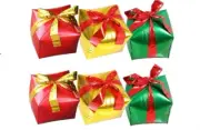 Garozation 6 Piece Gift Box Shape Themed Foil Balloons Party Decor New