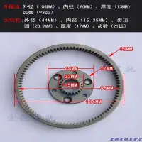 在飛比找Yahoo!奇摩拍賣優惠-代駕電動車馬達齒輪減速機電機齒輪36齒離合器行星齒八方電機齒