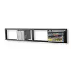 YouHaveSpace CD DVD Storage Shelf for Wall, 34 Inch Cube Storage Media Shelf ...