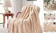 Checkered Throw Blanket Faux Fur Microfiber Blankets for Couch,Reversible