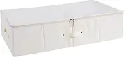 Under Bed Storage with Lid 28x16x7inch Under Bed Storage Containers with Handle & Zipper Oxford Cloth Under The Bed Storage Bins for Wedding Dress, Clothes