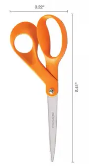 Fiskars The Original 8” Orange Handled Comfort Scissors