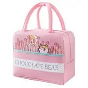 Cute Lunch Tote Bags Lunch Box Lunch Bag，Reusable Small Leakproof Cooler Lunch Box Bags for School Work Office Picnic or Travel