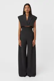 Gourman Wool Pant in Black - CAMILLA AND MARC® C&M