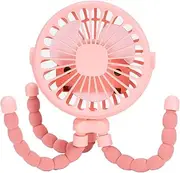 Baby Stroller Fan, Portable Flexible Lightweight USB Clip Battery Operated Baby Car Fan for Outdoor Camping