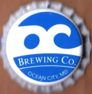 USA Plastic Lined Beer Crown Bottle Cap: Ocean City Brewing