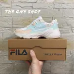 THEONESHOP FILA 老爹鞋 運動鞋 慢跑鞋 復古鞋 白色 奶油白 粉紅 粉綠 5-J329X-131