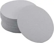 X AUTOHAUX Sandpaper Hook & Loop Sanding Sheets 5.91Inch x 5.91Inch Gray 50 Pcs P1000 Round Flocking Efficient Grinding and Polishing
