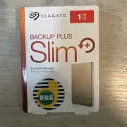 Seagate Backup Plus Slim 1TB External Hard Drive Portable HDD – beige USB 3.0 F