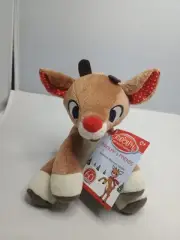 Misfit Toys RUDOLPH THE RED NOSED REINDEER BABY RATTLE 5" Plush Stuffed Animal