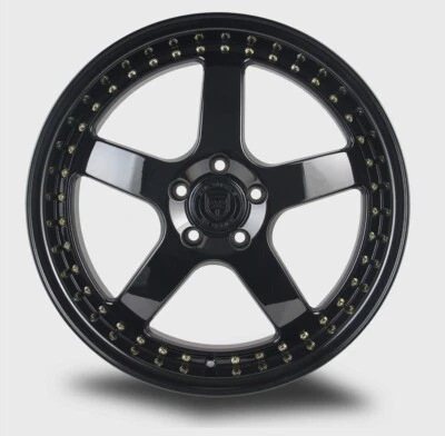 GWG NS8 20 inch Black Gold Rim fits VOLKSWAGEN BEETLE 2.5L 2012 - 2018 (for: Volkswagen)