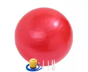 Exercise Ball for Balance Stability Fitness Workout Yoga Pilates at Home Office -red 55cm