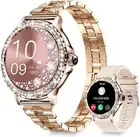 Smart Watches for Women Answer Make Call with Diamonds 1.3”HD Screen Bluetoot